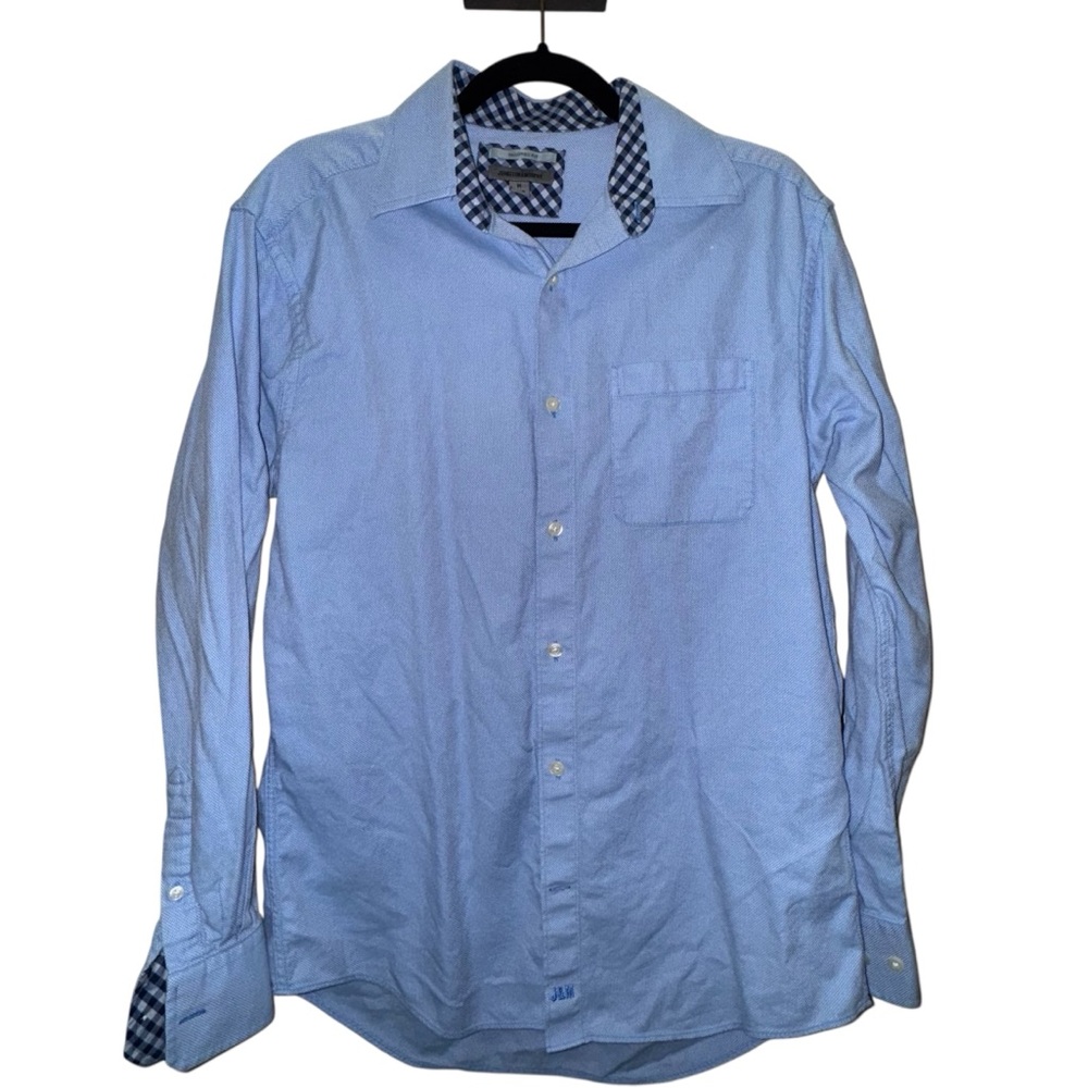 Johnston & Murphy Men's Blue Dress Shirt Medium